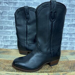 Ranch Road Capistrano Black Cowboy Western Boots Mens Size 9 New